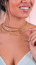 CLUB MANHATTAN Collana3 fili CLBMTRIPLE ORO 