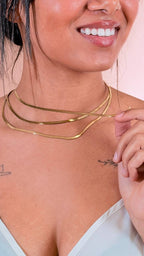 CLUB MANHATTAN Collana3 fili CLBMTRIPLE ORO 