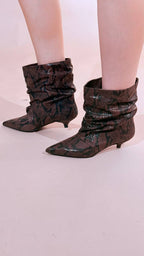 DIVINE FOLLIE Pitone stivaletto stampato AI52/P3075P PITONATO 