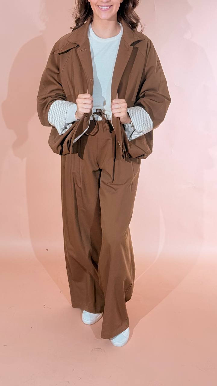 ELEH Toffy pantalone EFW260007 CUOIO 