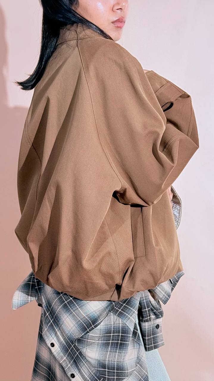 ELEH "toffy" bomber bottoni EFW260008 BISCOTTO 