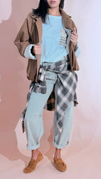 ELEH "toffy" bomber bottoni EFW260008 BISCOTTO 