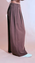 ELEH "comfy" pantalone elastico EFW260087 MARRONE 