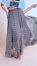 ELEH "Vivienne" gonna check EFW260294 MARRONE 