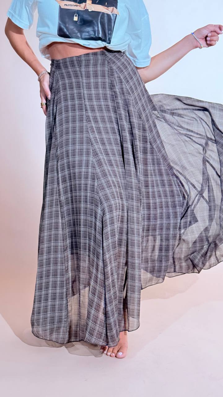 ELEH "Vivienne" gonna check EFW260294 MARRONE 