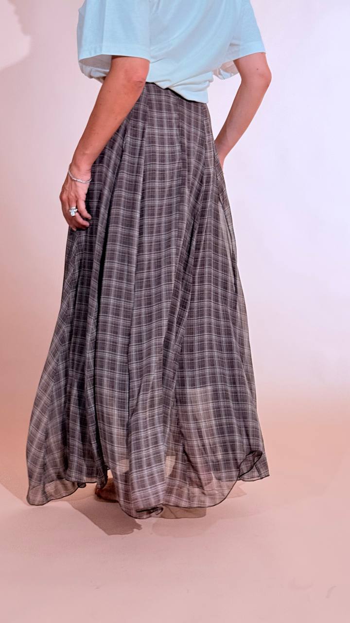 ELEH "Vivienne" gonna check EFW260294 MARRONE 