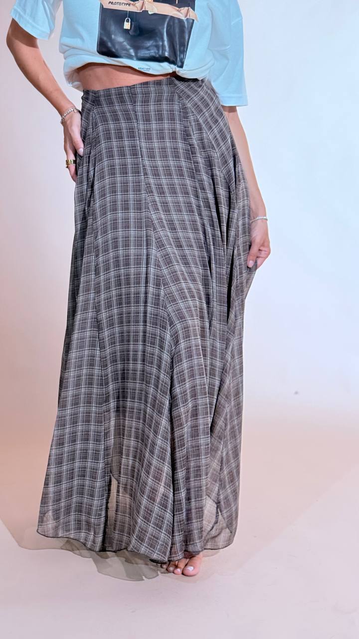 ELEH "Vivienne" gonna check EFW260294 MARRONE 