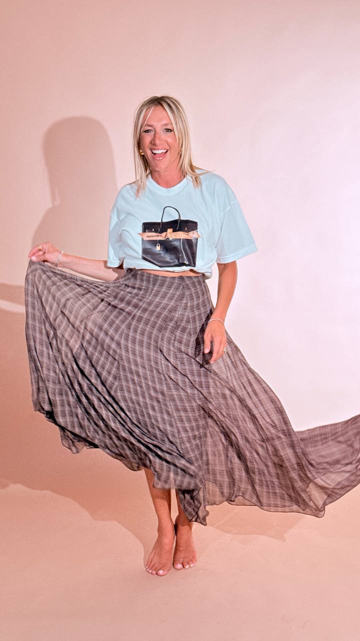 ELEH "Vivienne" gonna check EFW260294 MARRONE 