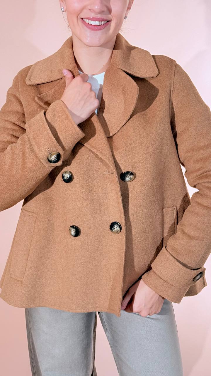 FRACOMINA caramel cappotto corto FR26WC1008W80801 CAMMELLO 