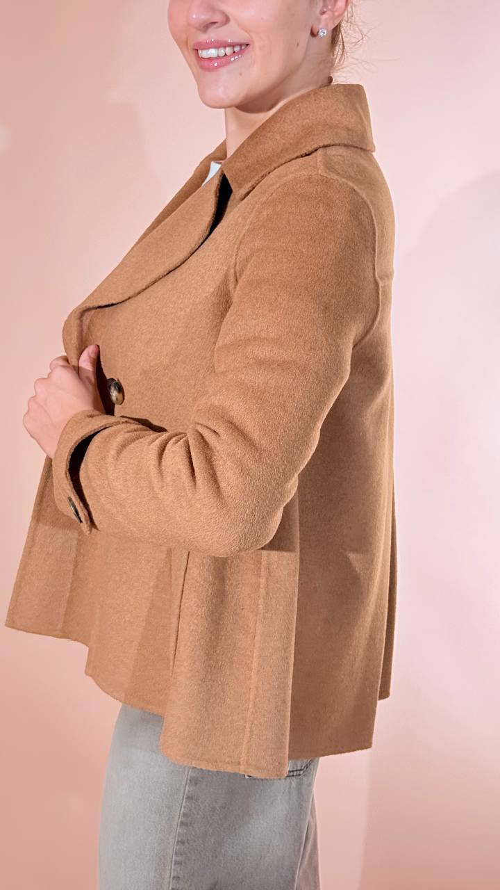 FRACOMINA caramel cappotto corto FR26WC1008W80801 CAMMELLO 