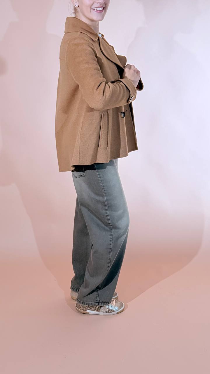 FRACOMINA caramel cappotto corto FR26WC1008W80801 CAMMELLO 