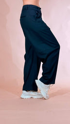 FRACOMINA pantalone carrot gessato FR26WVD011W459D4 BLU 