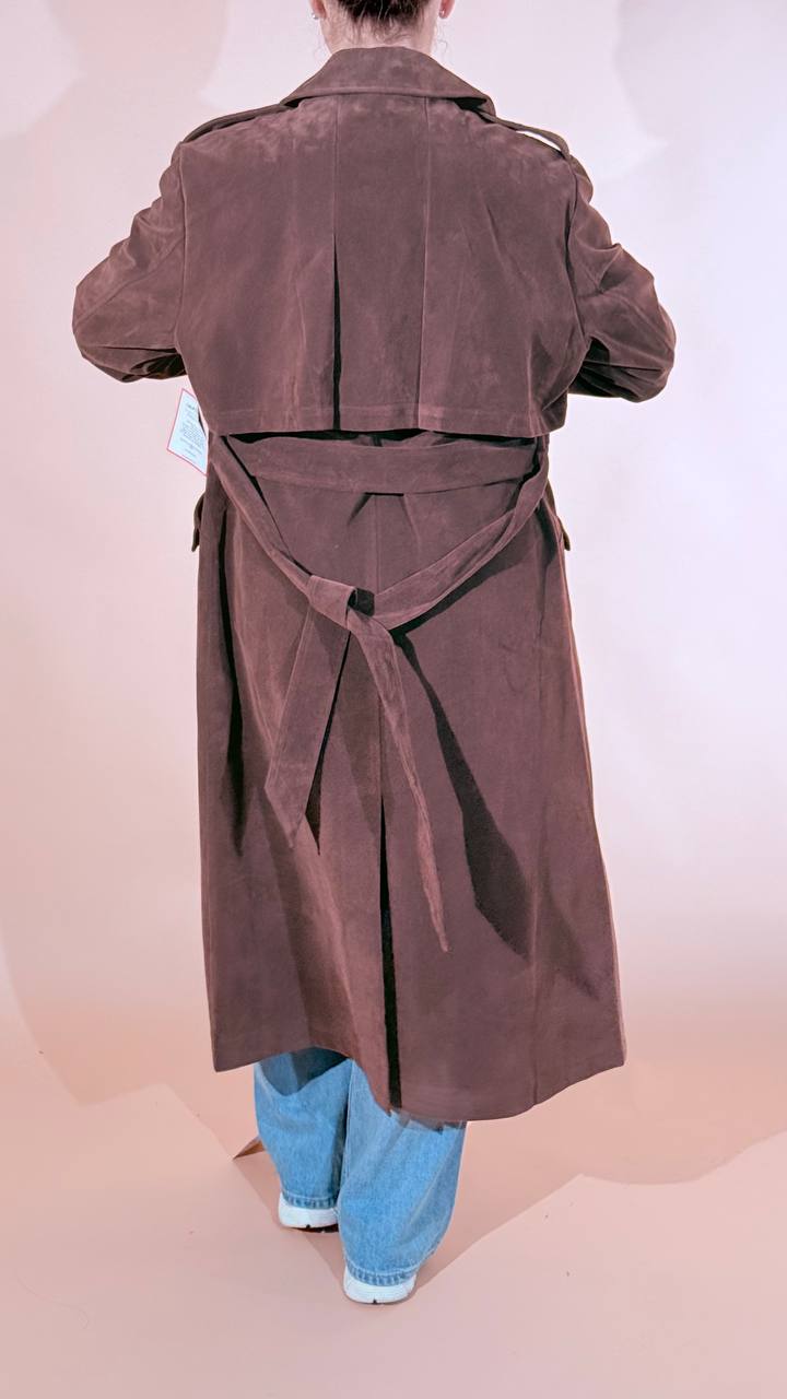 GLAMOROUS Choco trench in suede AN5923 MORO 