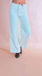 GLAMOROUS Jeans stone con impunture marroni KA7068A PANNA 