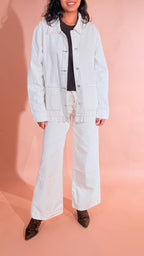 GLAMOROUS Jeans stone con impunture marroni KA7068A PANNA 