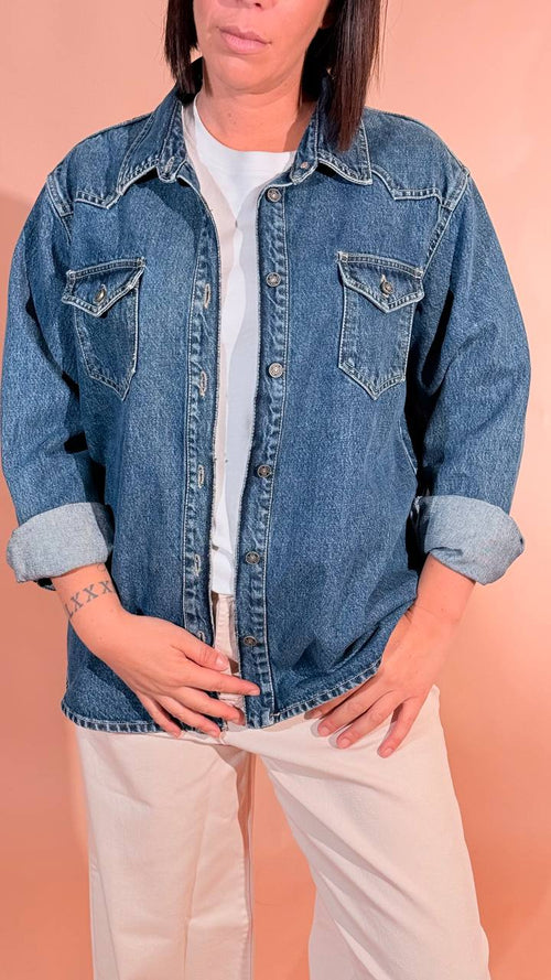 GODSAVEDENIM "Artemide" camicia denim over ARTEMIDE-5 DENIM 