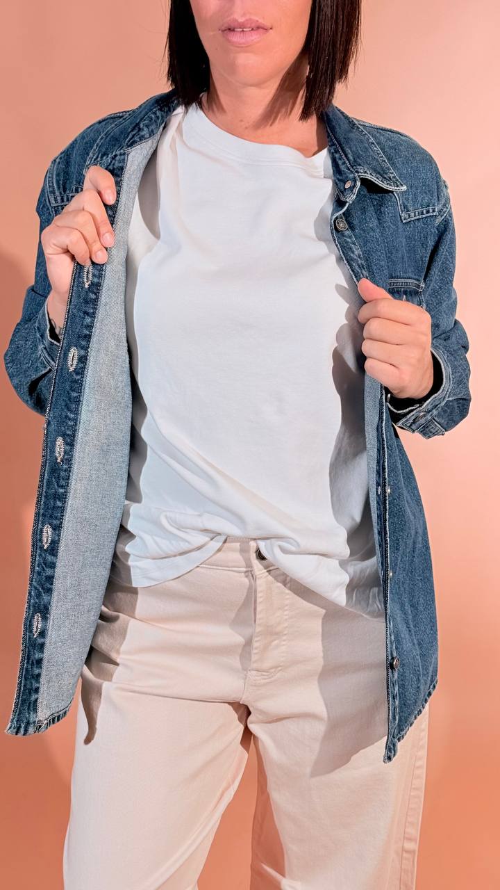 GODSAVEDENIM "Artemide" camicia denim over ARTEMIDE-5 DENIM 