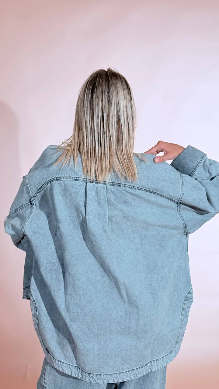 GODSAVEDENIM "Cassandra" camicia CASSANDRA-3 GRIGIO 