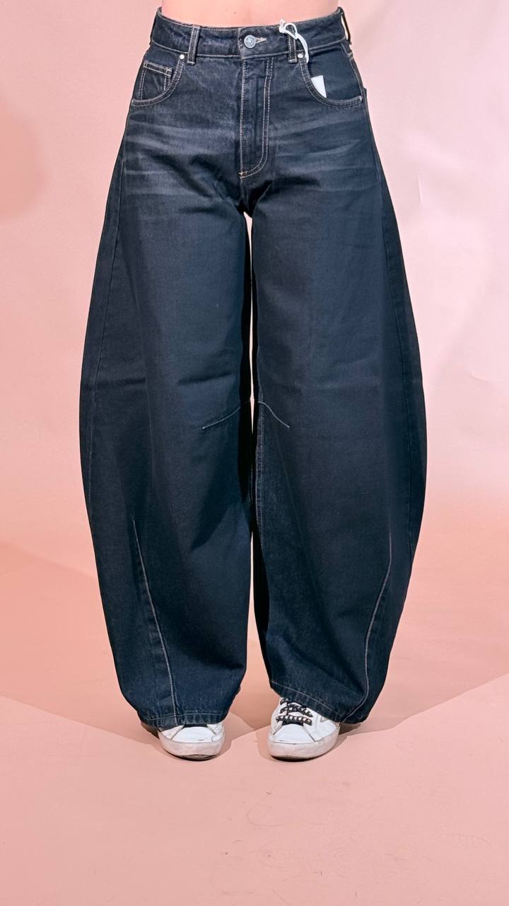 GODSAVEDENIM "iride" baloon IRIDE-18 NERO 
