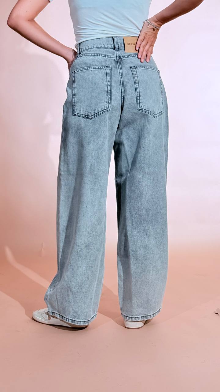 GODSAVEDENIM "Zefiro" slouchy ZEFIRO-10 GRIGIO 