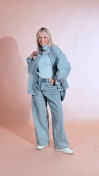 GODSAVEDENIM "Zefiro" slouchy ZEFIRO-10 GRIGIO 