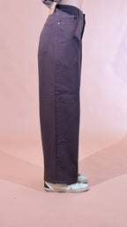 GODSAVEDENIM "zefiro" palazzo slouchy ZEFIRO-11 BORDEUAX 