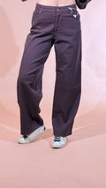 GODSAVEDENIM "zefiro" palazzo slouchy ZEFIRO-11 BORDEUAX 