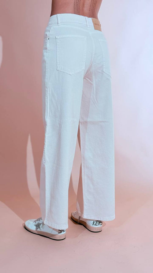 GODSAVEDENIM "zefiro" palazzo slouchy ZEFIRO-11 ECRU 