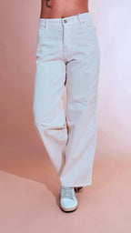 GODSAVEDENIM "zefiro" palazzo slouchy ZEFIRO-11 ECRU 