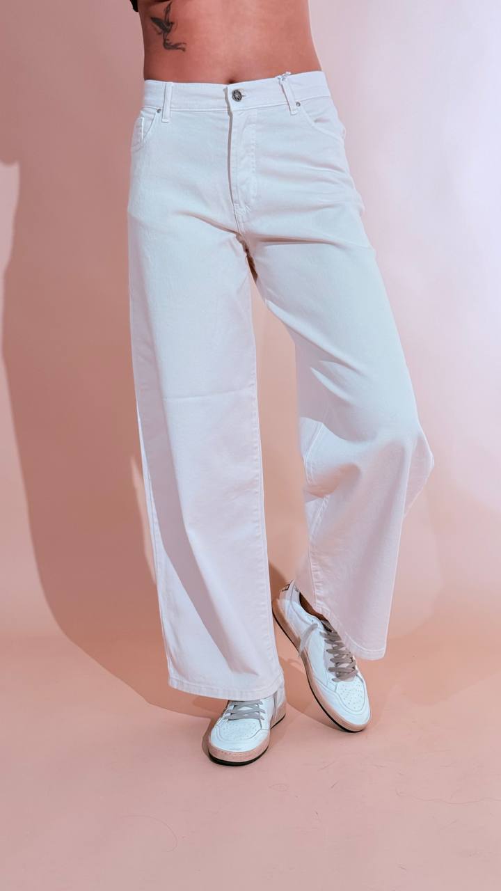 GODSAVEDENIM "zefiro" palazzo slouchy ZEFIRO-11 ECRU 