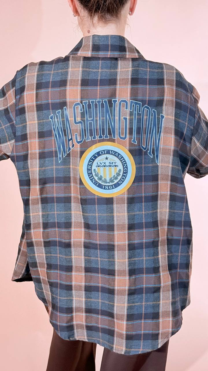 HAVE ONE American camicia CMA-R123 MORO 