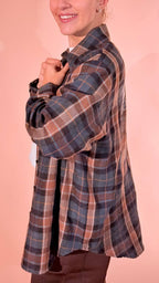 HAVE ONE American camicia CMA-R123 MORO 
