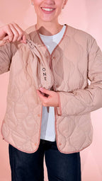HAVE ONE Trapuntato bottoni KCT-R011 ROSA 
