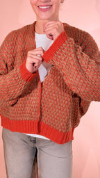HAVE ONE Babol cardigan MIT-R133 ARANCIO 