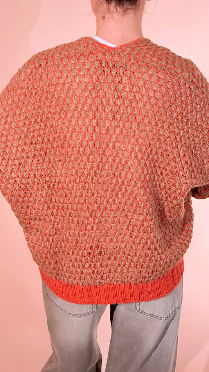 HAVE ONE Babol cardigan MIT-R133 ARANCIO 