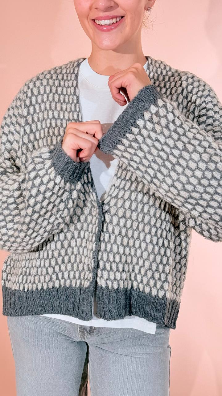 HAVE ONE Babol cardigan MIT-R133 GRIGIO 