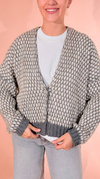 HAVE ONE Babol cardigan MIT-R133 GRIGIO 