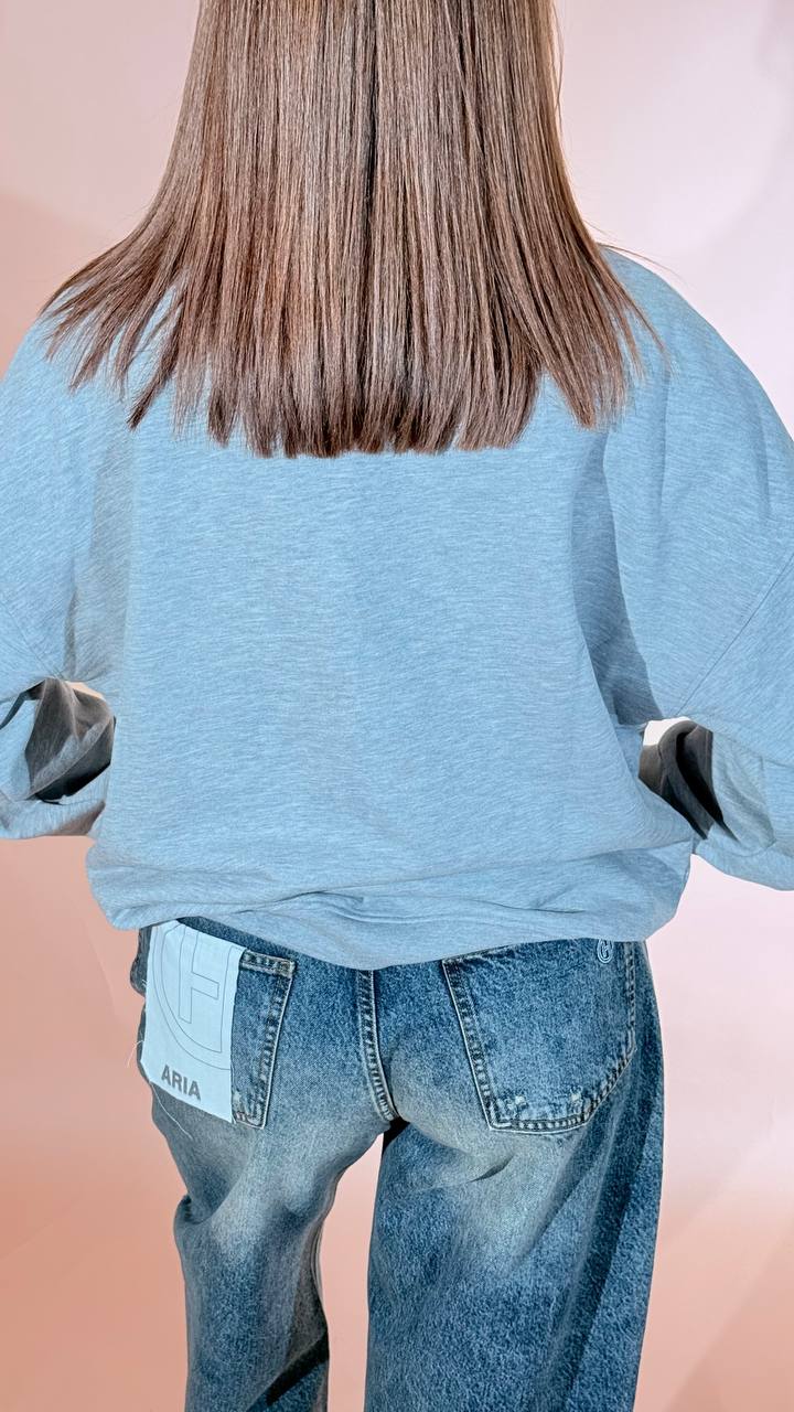 HINNOMINATE Teddy sweatshirt HMABW03124 GRIGIO 