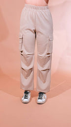 HINNOMINATE "cargo" pants in viscosa HMABW03140 BEIGE 