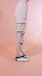HINNOMINATE "cargo" pants in viscosa HMABW03140 BEIGE 