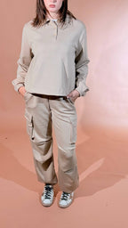 HINNOMINATE "cargo" pants in viscosa HMABW03140 BEIGE 