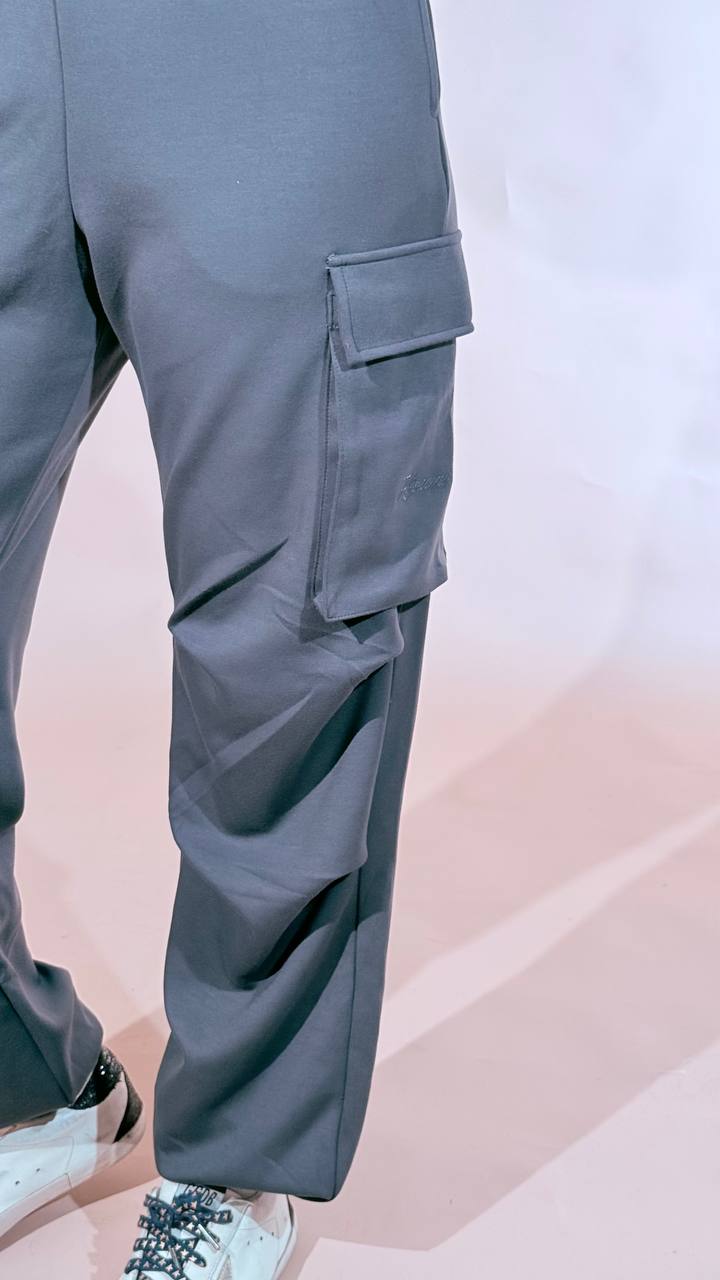 HINNOMINATE "cargo" pants in viscosa HMABW03140 FERRO 
