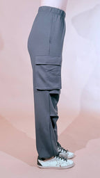 HINNOMINATE "cargo" pants in viscosa HMABW03140 FERRO 