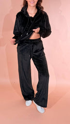 HINNOMINATE Ines felpa ciniglia HMABW03160 NERO 