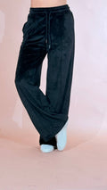 HINNOMINATE "silhouette" pants dritto in ciniglia HMABW03161 NERO 