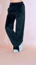 HINNOMINATE "silhouette" pants dritto in ciniglia HMABW03161 NERO 