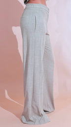 HINNOMINATE "trama" pants flare in poliviscosa HMABW03217 BEIGE 