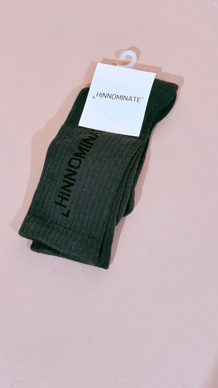 HINNOMINATE "socks" corta con logo HMACW00313 FERRO 