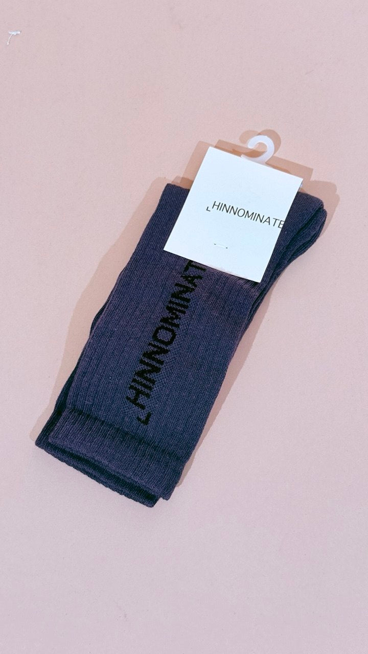 HINNOMINATE "socks" corta con logo HMACW00313 MIRTILLO 