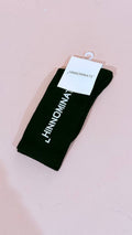 HINNOMINATE "socks" corta con logo HMACW00313 NERO 